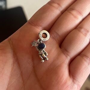 Pandora Silver Astronaut in the Galaxy Charm
